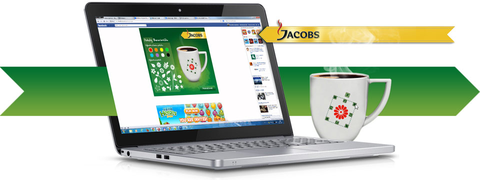 Aplikace pro Jacobs - Navrhni si hrneček