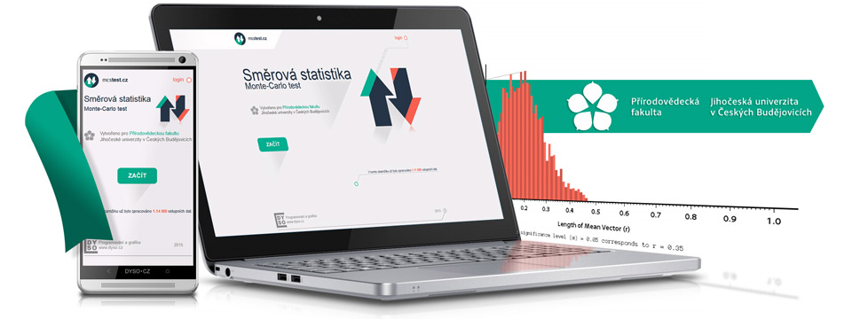 Webová aplikace - Monte-Carlo test - Kruhová statistika
