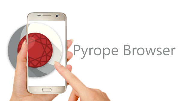 Článek blogu Prohlížeč Pyrope pro Android