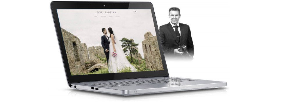 Webové stránky svatebního fotografa – ukázka projektu